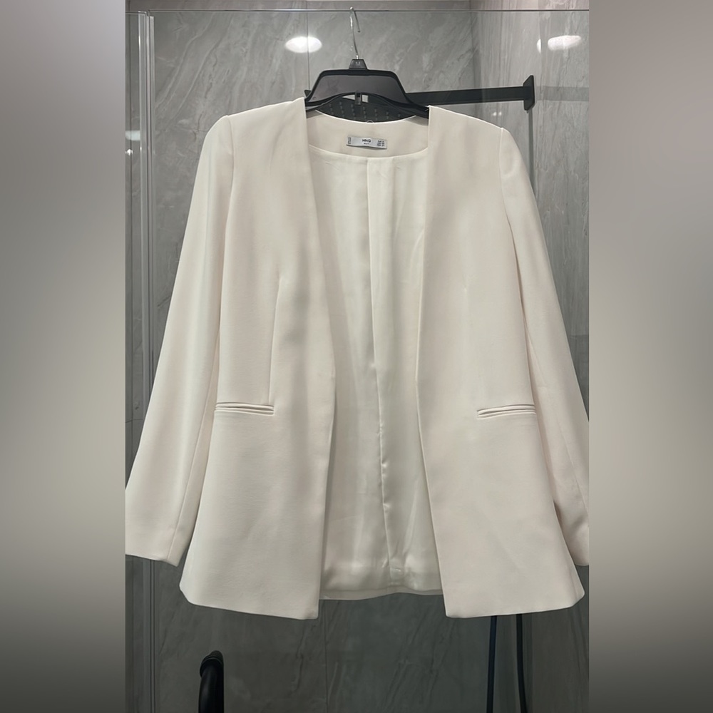 Mango white women blazer